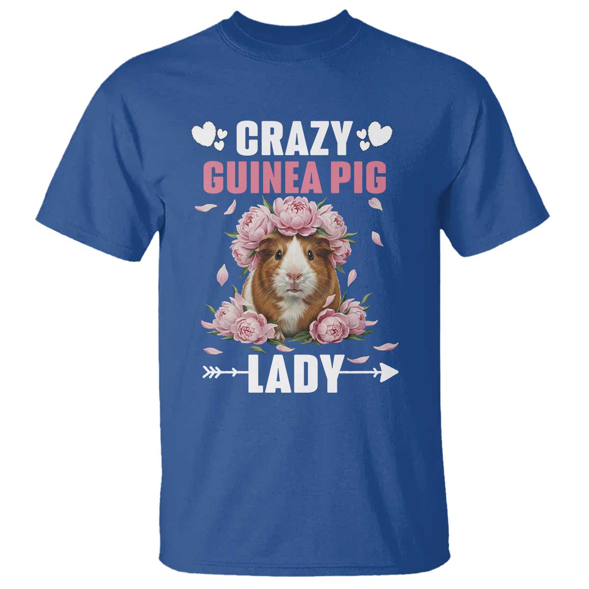 Funny Crazy Guinea Pig Lady T Shirt Cavy Mom Gift - Wonder Print Shop