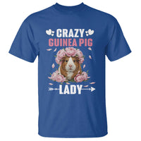 Funny Crazy Guinea Pig Lady T Shirt Cavy Mom Gift - Wonder Print Shop