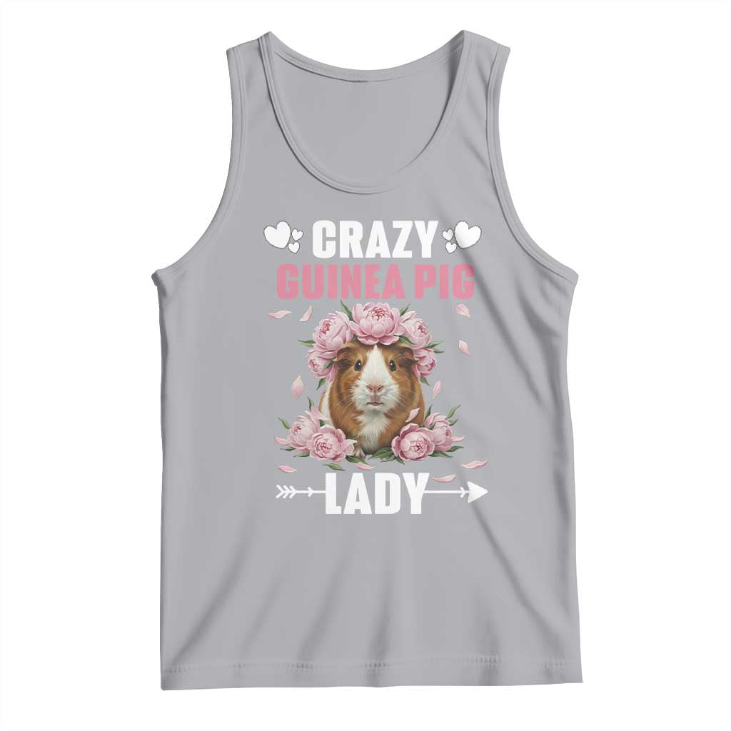 Funny Crazy Guinea Pig Lady Tank Top Cavy Mom Gift - Wonder Print Shop