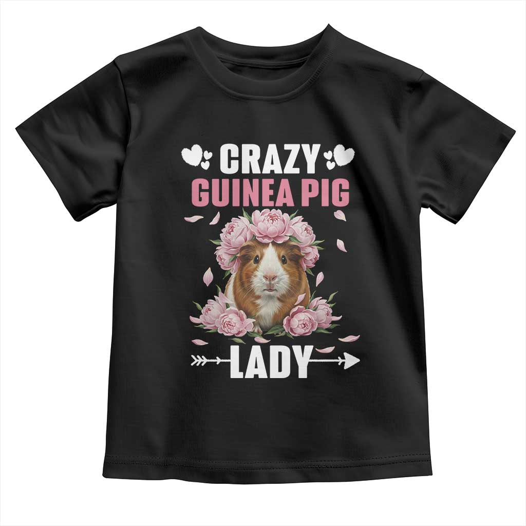 Funny Crazy Guinea Pig Lady Toddler T Shirt Cavy Mom Gift - Wonder Print Shop