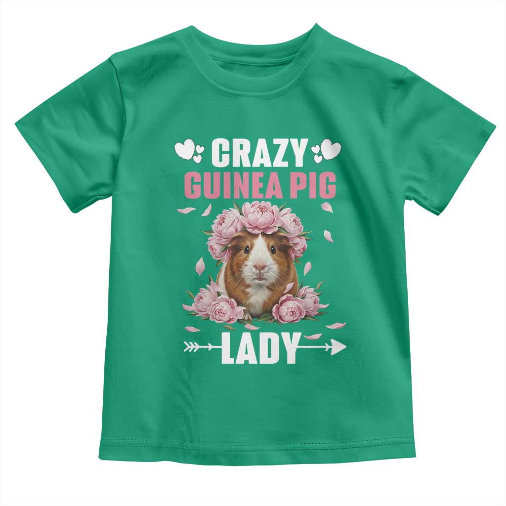 Funny Crazy Guinea Pig Lady Toddler T Shirt Cavy Mom Gift - Wonder Print Shop
