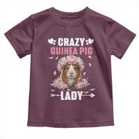 Funny Crazy Guinea Pig Lady Toddler T Shirt Cavy Mom Gift - Wonder Print Shop