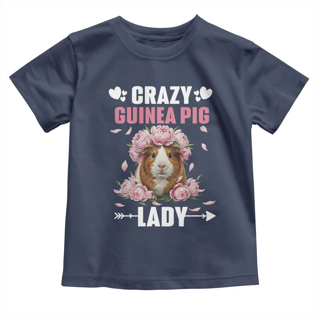 Funny Crazy Guinea Pig Lady Toddler T Shirt Cavy Mom Gift - Wonder Print Shop