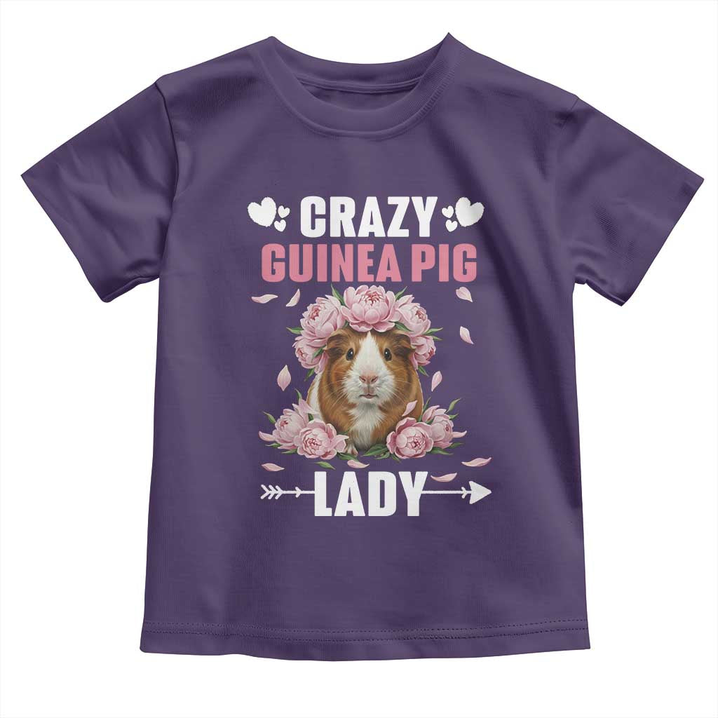 Funny Crazy Guinea Pig Lady Toddler T Shirt Cavy Mom Gift - Wonder Print Shop