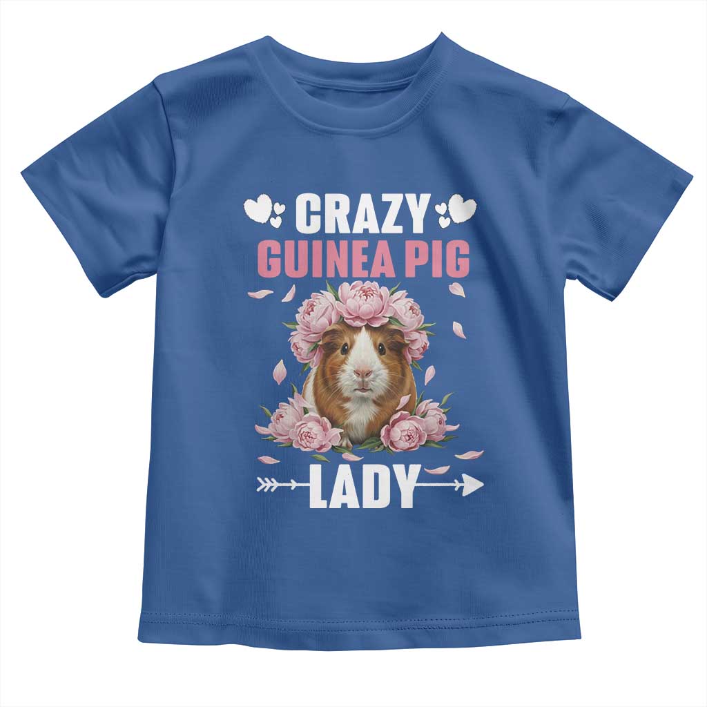 Funny Crazy Guinea Pig Lady Toddler T Shirt Cavy Mom Gift - Wonder Print Shop