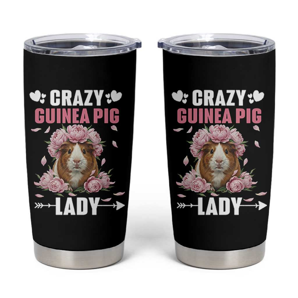 Funny Crazy Guinea Pig Lady Tumbler Cup Cavy Mom Gift - Wonder Print Shop