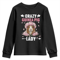 Funny Crazy Guinea Pig Lady Youth Sweatshirt Cavy Mom Gift - Wonder Print Shop