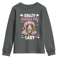 Funny Crazy Guinea Pig Lady Youth Sweatshirt Cavy Mom Gift - Wonder Print Shop