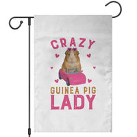 Crazy Guinea Pig Lady Garden Flag Funny Pet Lover Gift - Wonder Print Shop