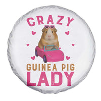 Crazy Guinea Pig Lady Spare Tire Cover Funny Pet Lover Gift - Wonder Print Shop