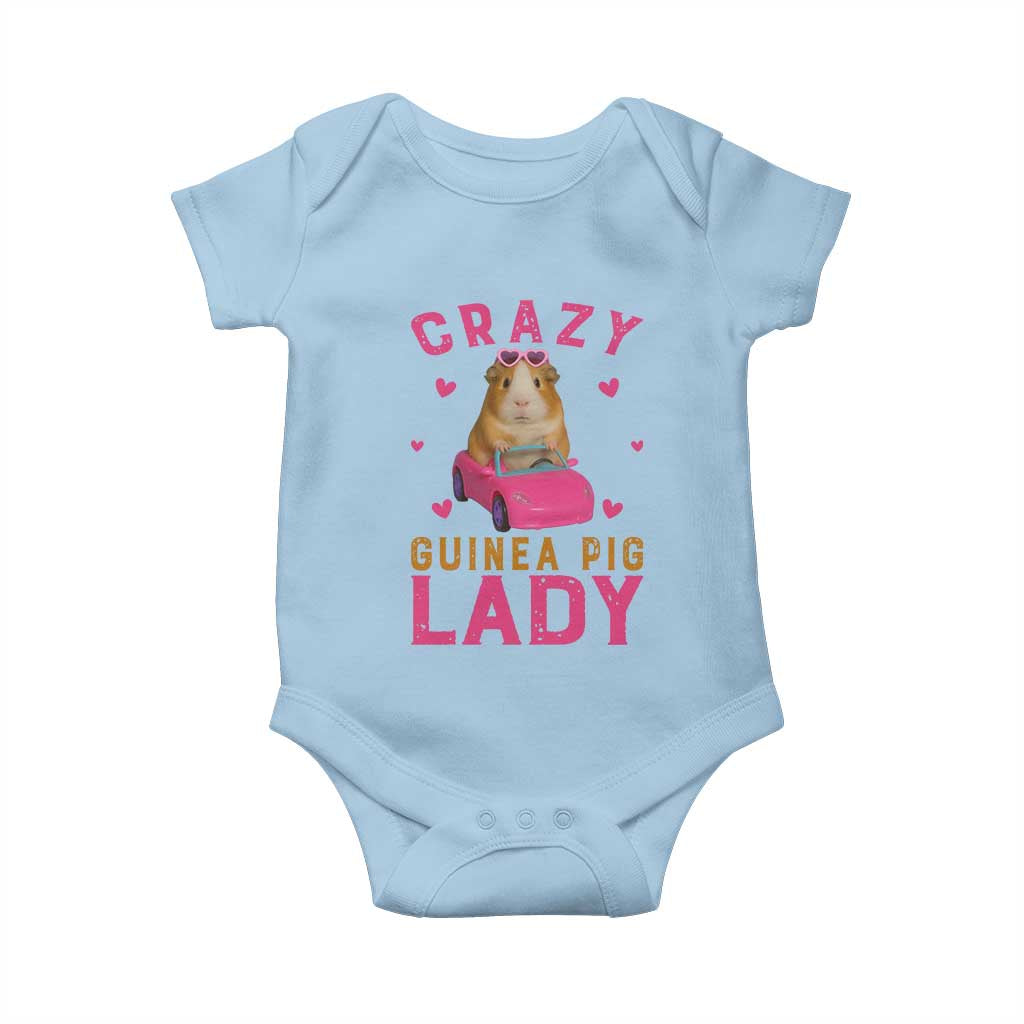 Crazy Guinea Pig Lady Baby Onesie Funny Pet Lover Gift - Wonder Print Shop