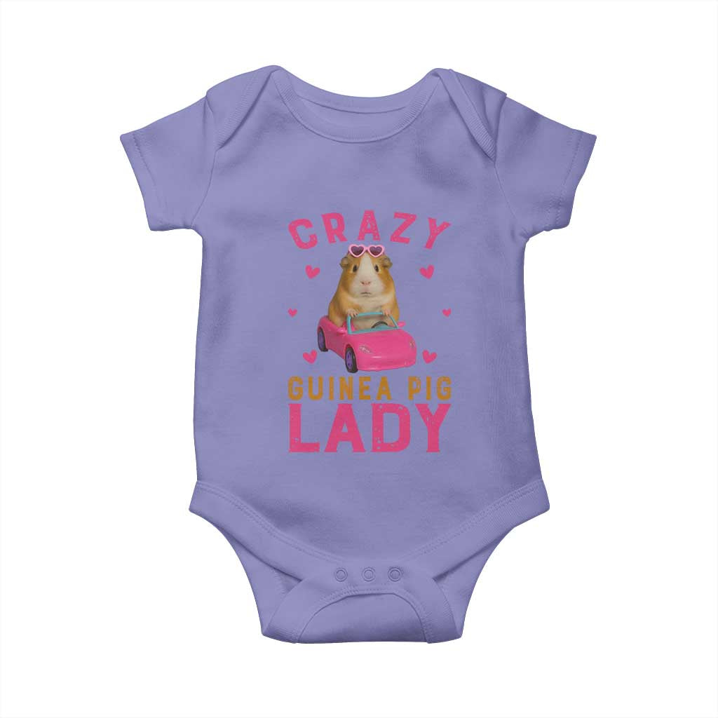 Crazy Guinea Pig Lady Baby Onesie Funny Pet Lover Gift - Wonder Print Shop