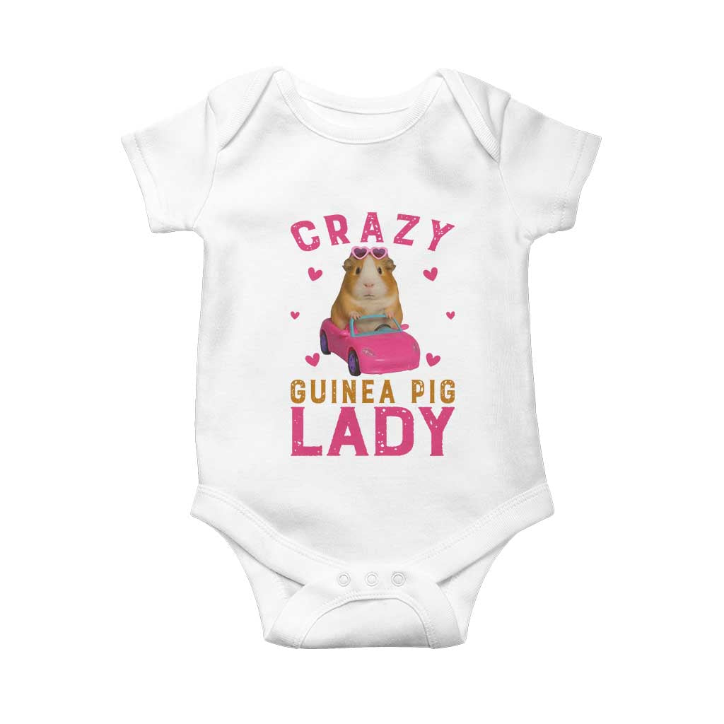 Crazy Guinea Pig Lady Baby Onesie Funny Pet Lover Gift - Wonder Print Shop