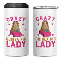 Crazy Guinea Pig Lady 4 in 1 Can Cooler Tumbler Funny Pet Lover Gift - Wonder Print Shop