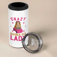 Crazy Guinea Pig Lady 4 in 1 Can Cooler Tumbler Funny Pet Lover Gift - Wonder Print Shop