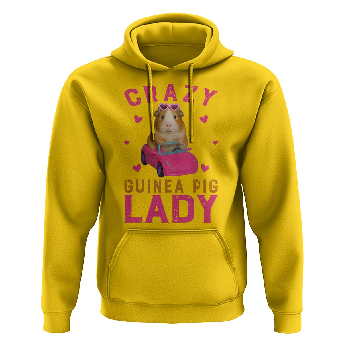 Crazy Guinea Pig Lady Hoodie Funny Pet Lover Gift - Wonder Print Shop
