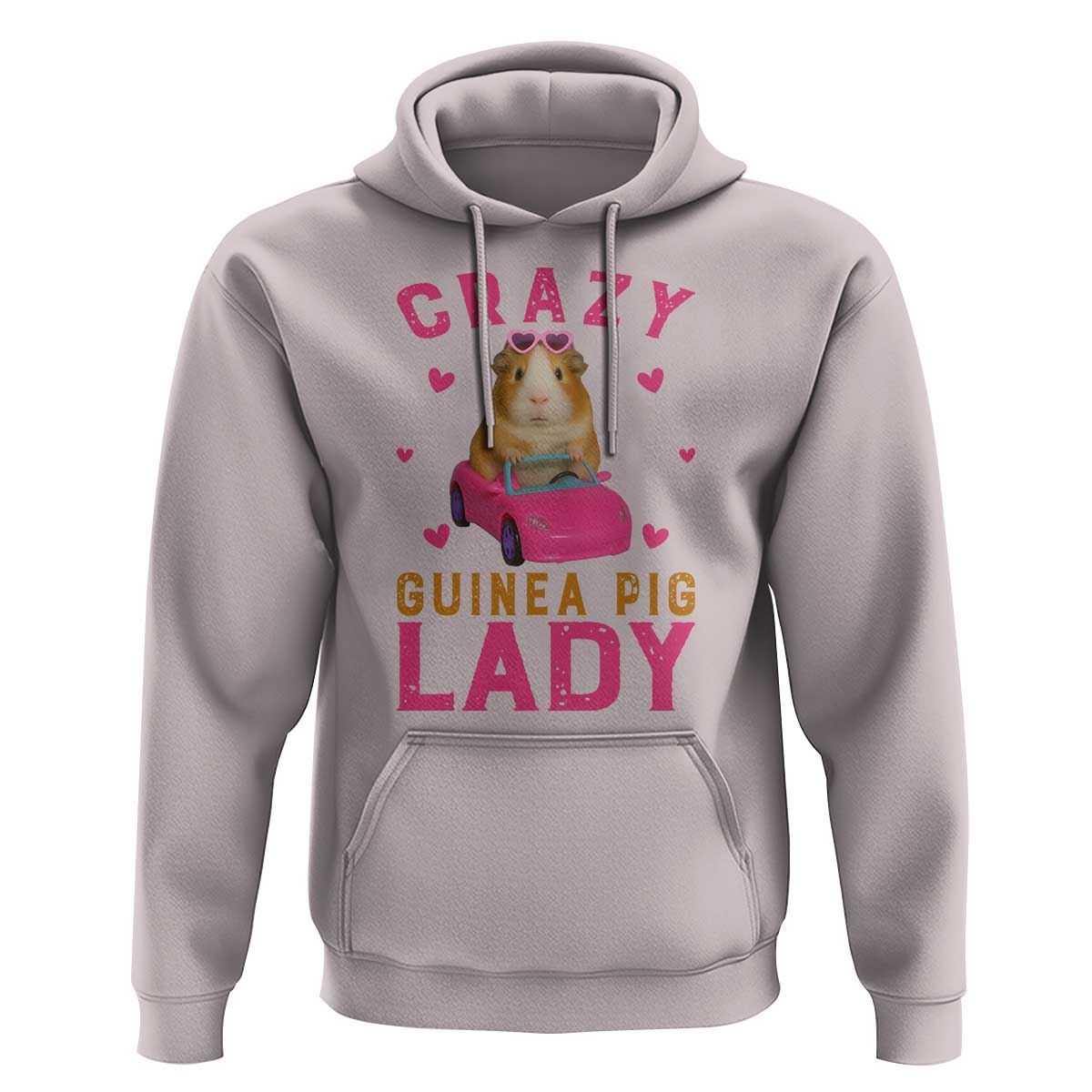 Crazy Guinea Pig Lady Hoodie Funny Pet Lover Gift - Wonder Print Shop