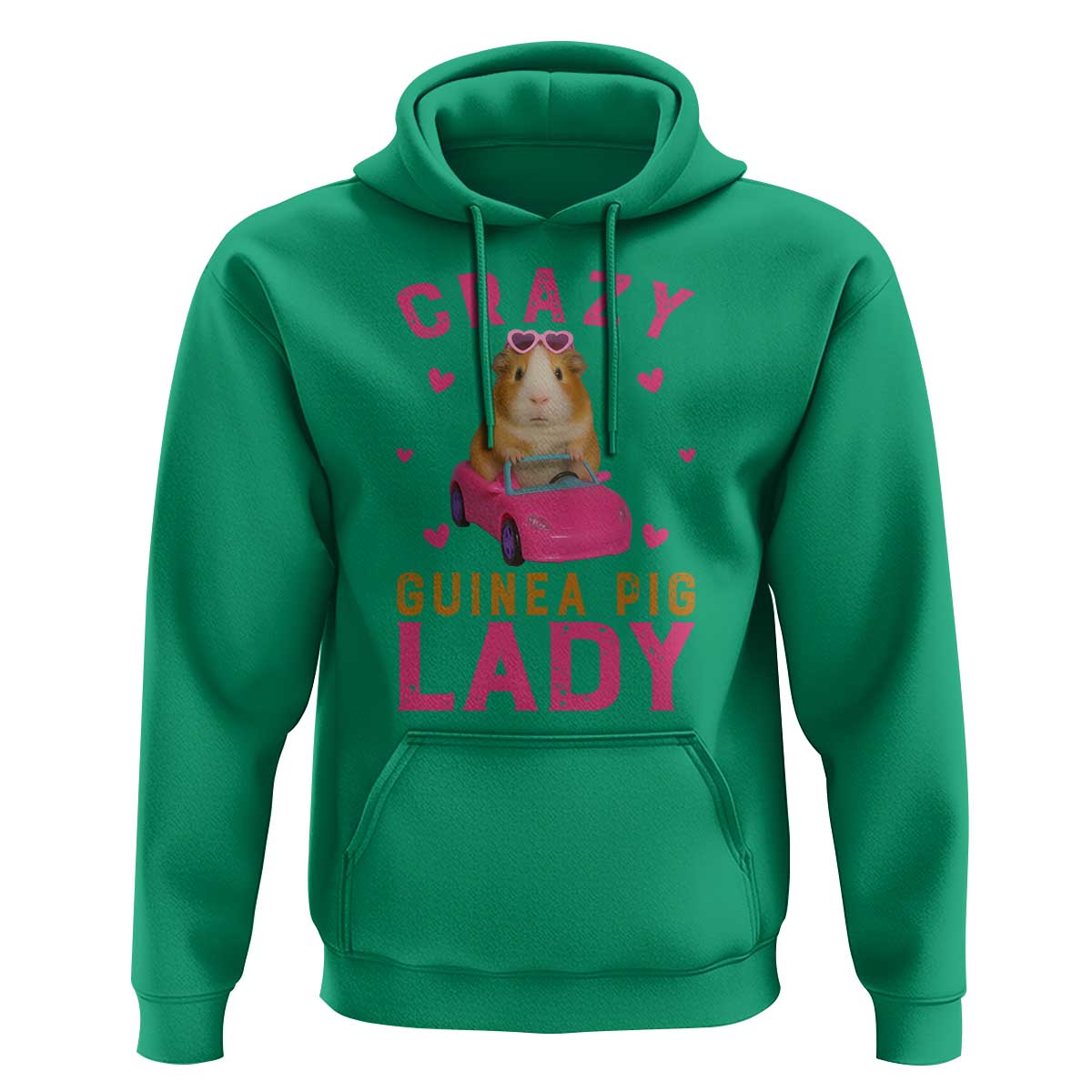 Crazy Guinea Pig Lady Hoodie Funny Pet Lover Gift - Wonder Print Shop