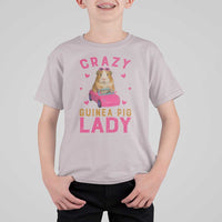 Crazy Guinea Pig Lady T Shirt For Kid Funny Pet Lover Gift - Wonder Print Shop