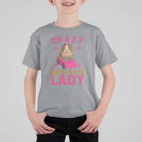 Crazy Guinea Pig Lady T Shirt For Kid Funny Pet Lover Gift - Wonder Print Shop