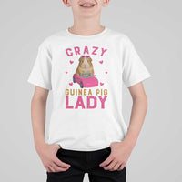 Crazy Guinea Pig Lady T Shirt For Kid Funny Pet Lover Gift - Wonder Print Shop