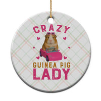 Crazy Guinea Pig Lady Ceramic Ornament Funny Pet Lover Gift - Wonder Print Shop