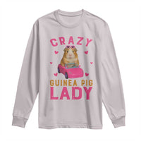 Crazy Guinea Pig Lady Long Sleeve Shirt Funny Pet Lover Gift - Wonder Print Shop