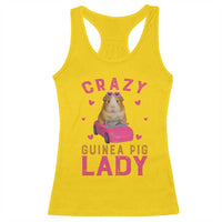 Crazy Guinea Pig Lady Racerback Tank Top Funny Pet Lover Gift - Wonder Print Shop