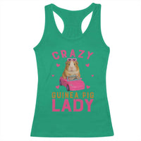 Crazy Guinea Pig Lady Racerback Tank Top Funny Pet Lover Gift - Wonder Print Shop