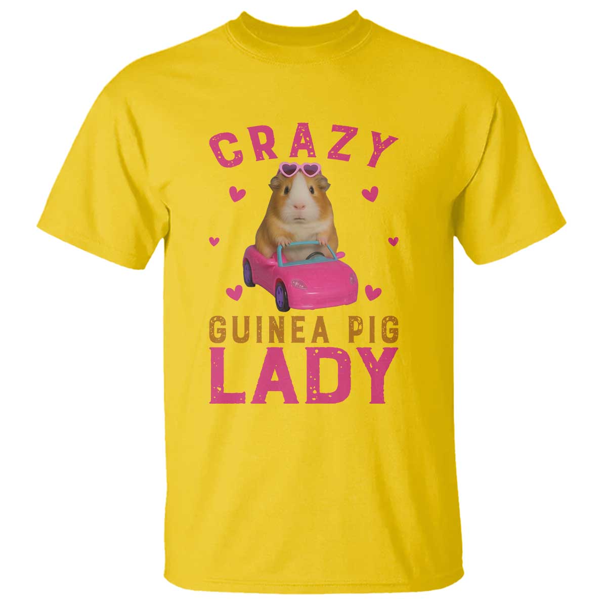 Crazy Guinea Pig Lady T Shirt Funny Pet Lover Gift - Wonder Print Shop
