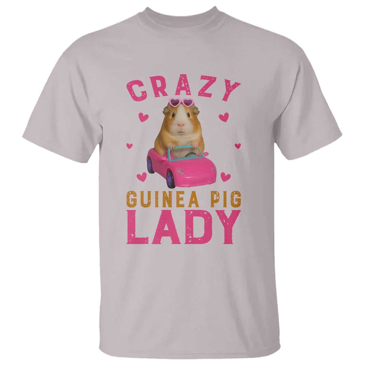 Crazy Guinea Pig Lady T Shirt Funny Pet Lover Gift - Wonder Print Shop