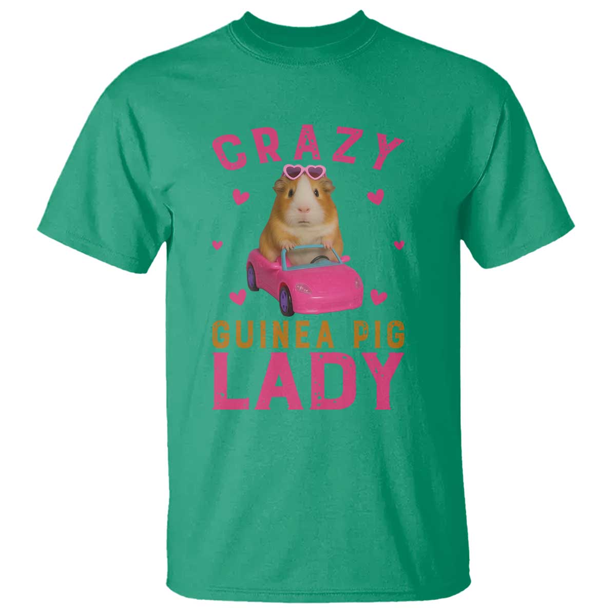 Crazy Guinea Pig Lady T Shirt Funny Pet Lover Gift - Wonder Print Shop