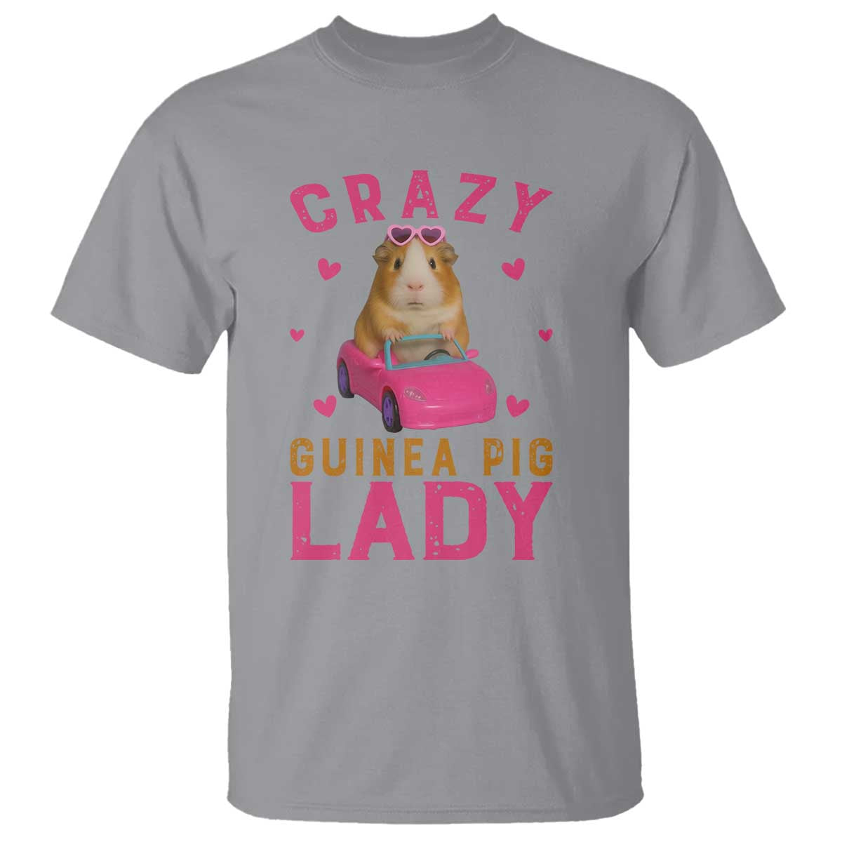 Crazy Guinea Pig Lady T Shirt Funny Pet Lover Gift - Wonder Print Shop