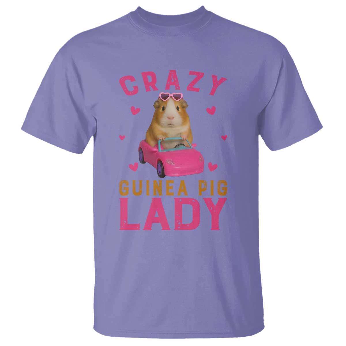 Crazy Guinea Pig Lady T Shirt Funny Pet Lover Gift - Wonder Print Shop