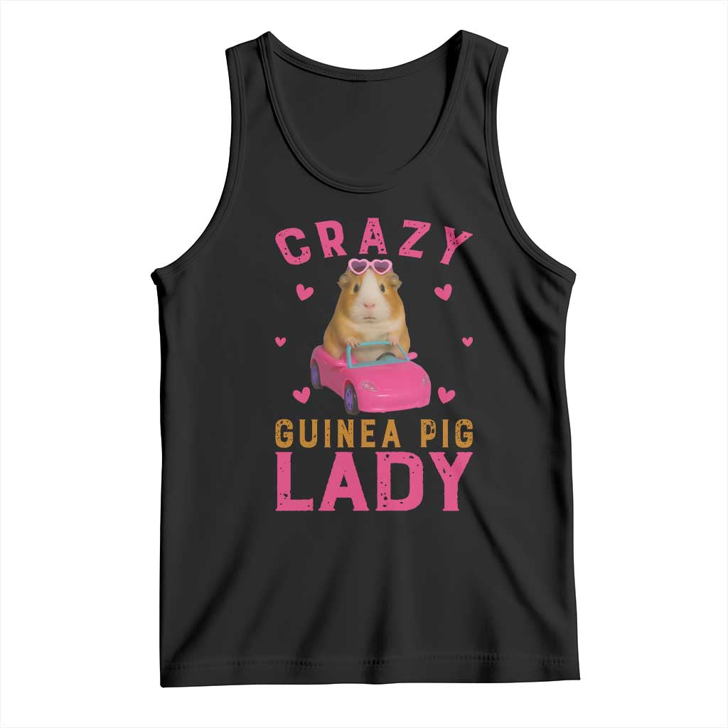 Crazy Guinea Pig Lady Tank Top Funny Pet Lover Gift - Wonder Print Shop