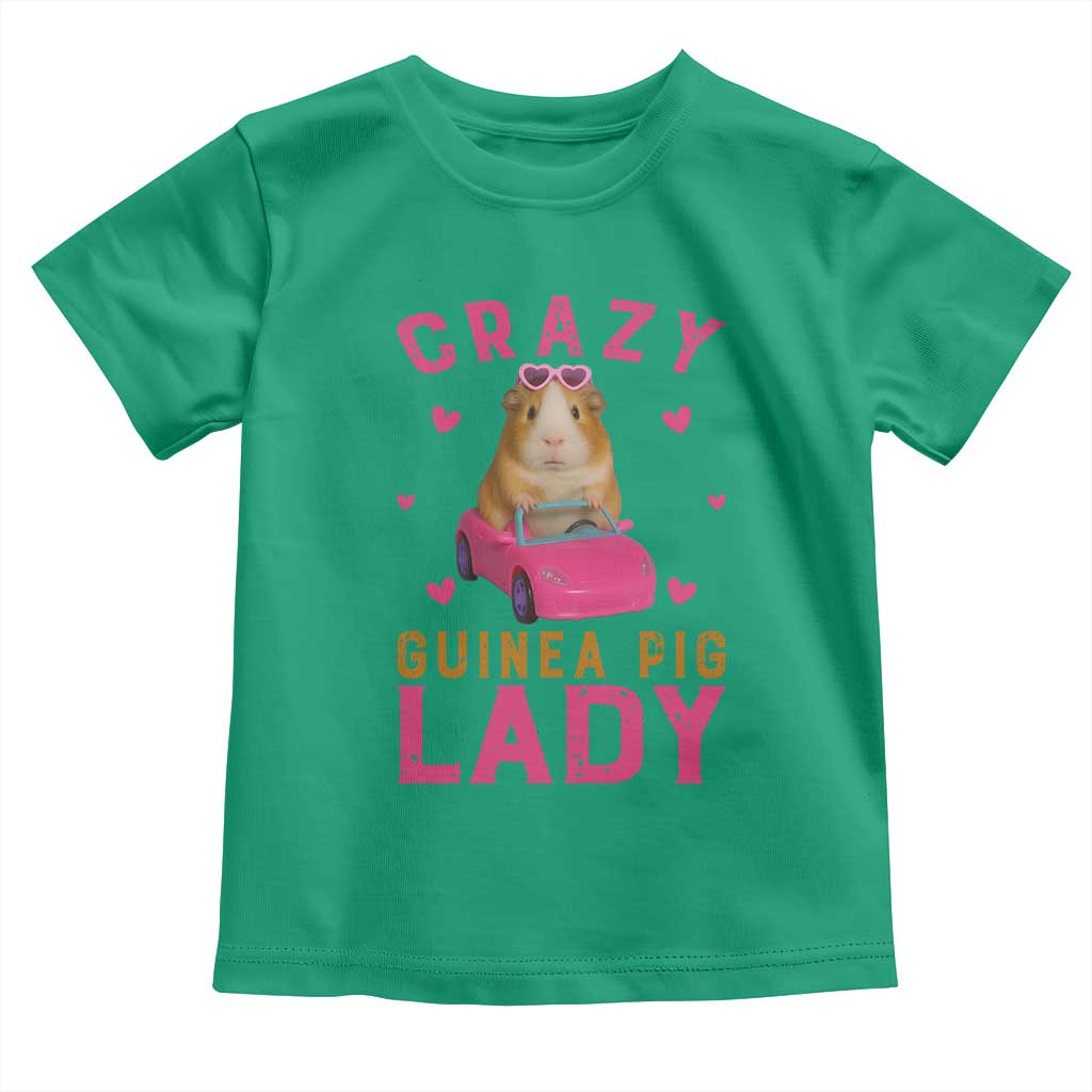 Crazy Guinea Pig Lady Toddler T Shirt Funny Pet Lover Gift - Wonder Print Shop