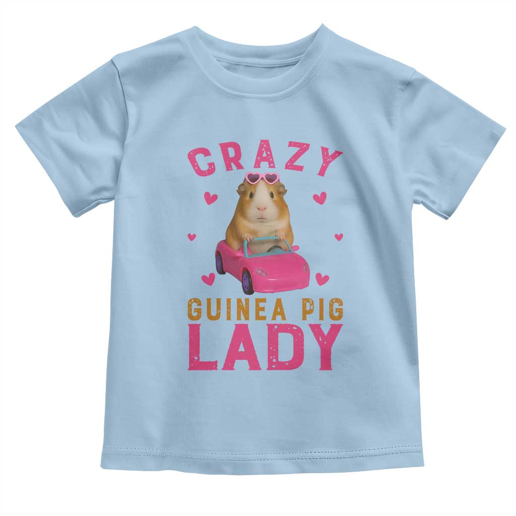Crazy Guinea Pig Lady Toddler T Shirt Funny Pet Lover Gift - Wonder Print Shop