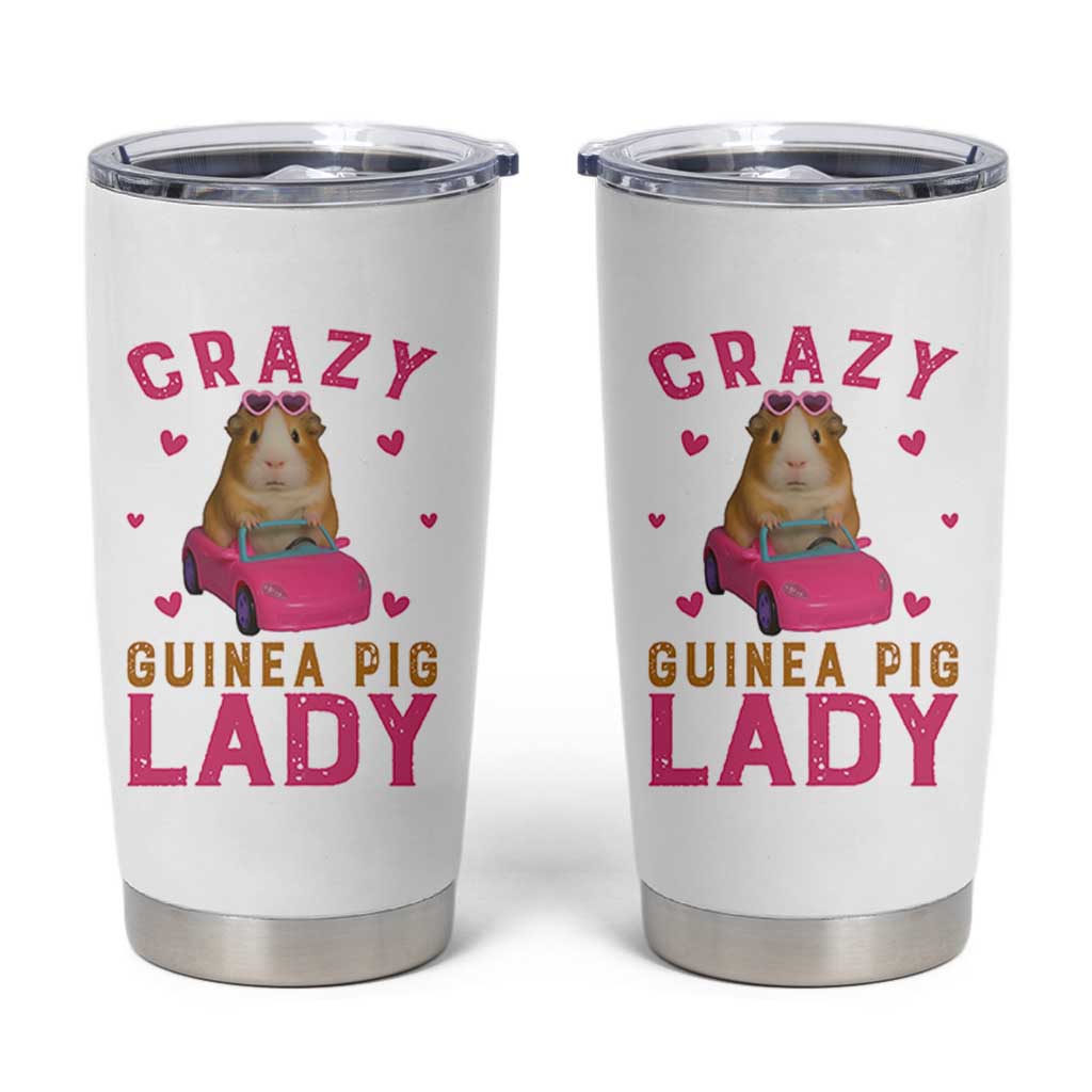 Crazy Guinea Pig Lady Tumbler Cup Funny Pet Lover Gift - Wonder Print Shop