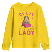 Crazy Guinea Pig Lady Youth Sweatshirt Funny Pet Lover Gift - Wonder Print Shop