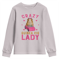 Crazy Guinea Pig Lady Youth Sweatshirt Funny Pet Lover Gift - Wonder Print Shop
