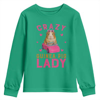 Crazy Guinea Pig Lady Youth Sweatshirt Funny Pet Lover Gift - Wonder Print Shop