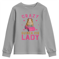 Crazy Guinea Pig Lady Youth Sweatshirt Funny Pet Lover Gift - Wonder Print Shop