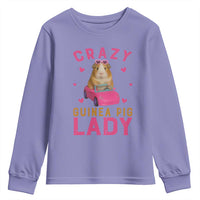 Crazy Guinea Pig Lady Youth Sweatshirt Funny Pet Lover Gift - Wonder Print Shop