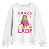 Crazy Guinea Pig Lady Youth Sweatshirt Funny Pet Lover Gift - Wonder Print Shop