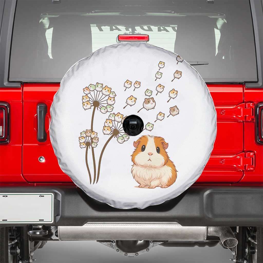 Flower Guinea Pig Dandelion Spare Tire Cover Funny Cavy Lover Gift - Wonder Print Shop