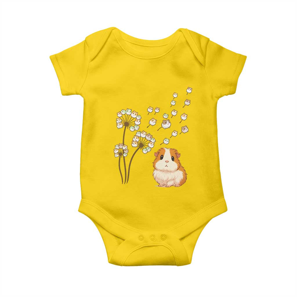 Flower Guinea Pig Dandelion Baby Onesie Funny Cavy Lover Gift - Wonder Print Shop