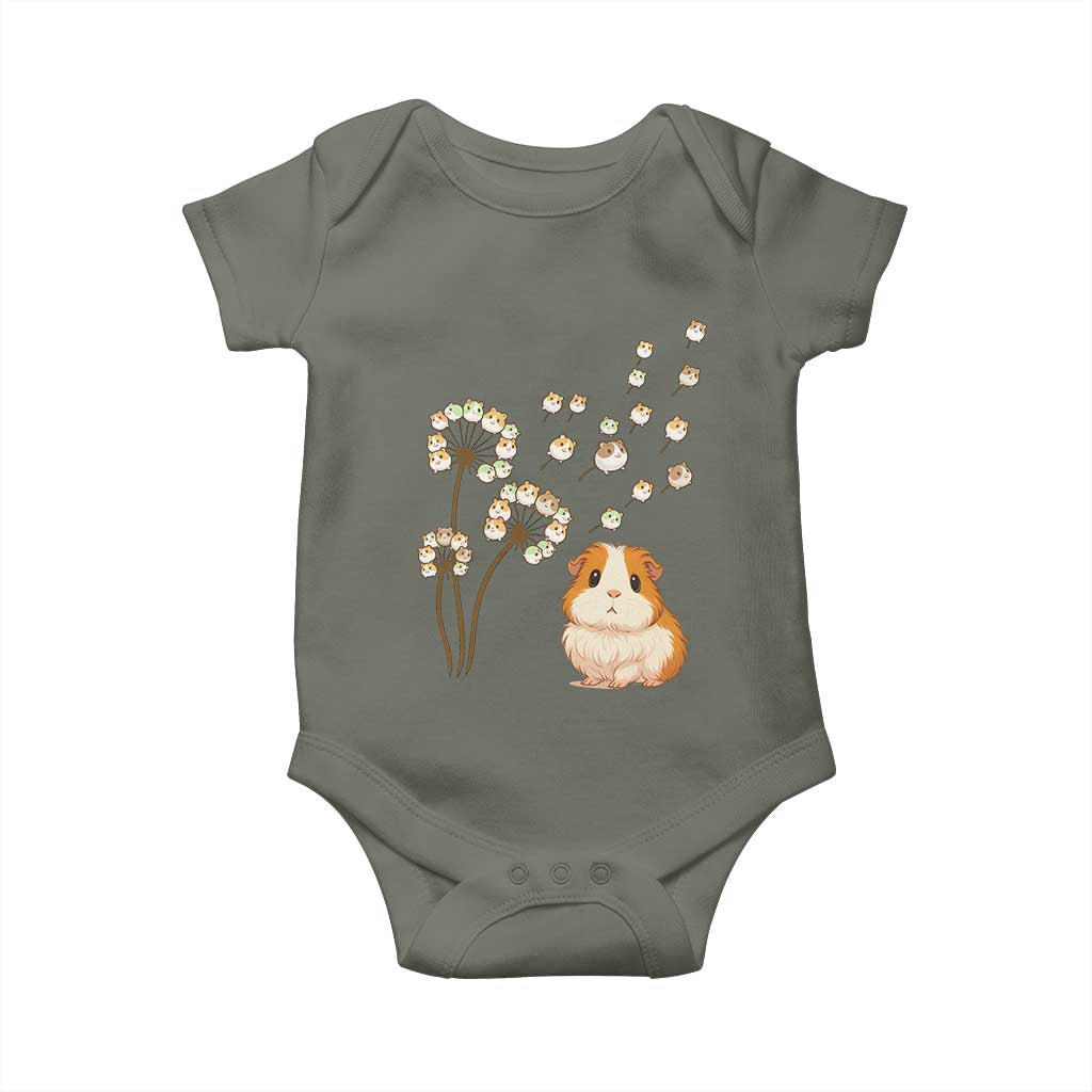 Flower Guinea Pig Dandelion Baby Onesie Funny Cavy Lover Gift - Wonder Print Shop