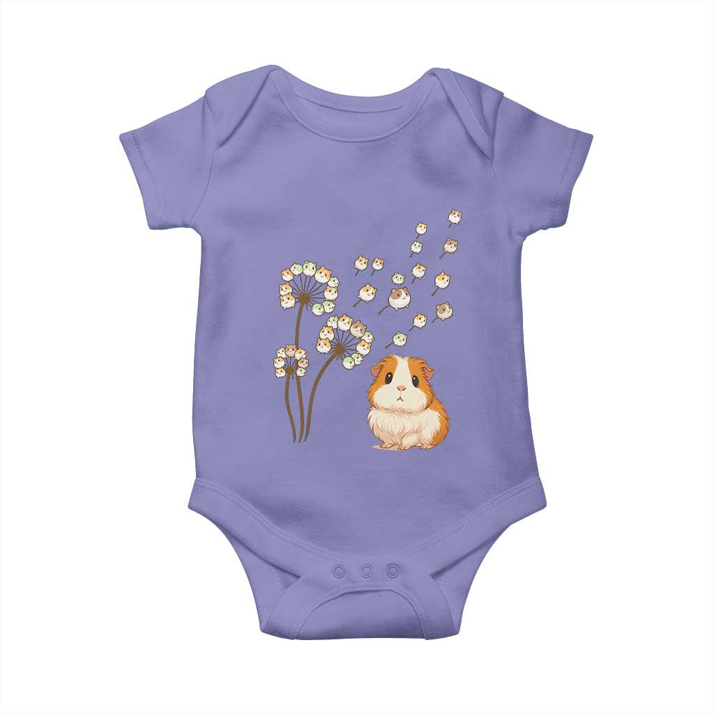 Flower Guinea Pig Dandelion Baby Onesie Funny Cavy Lover Gift - Wonder Print Shop