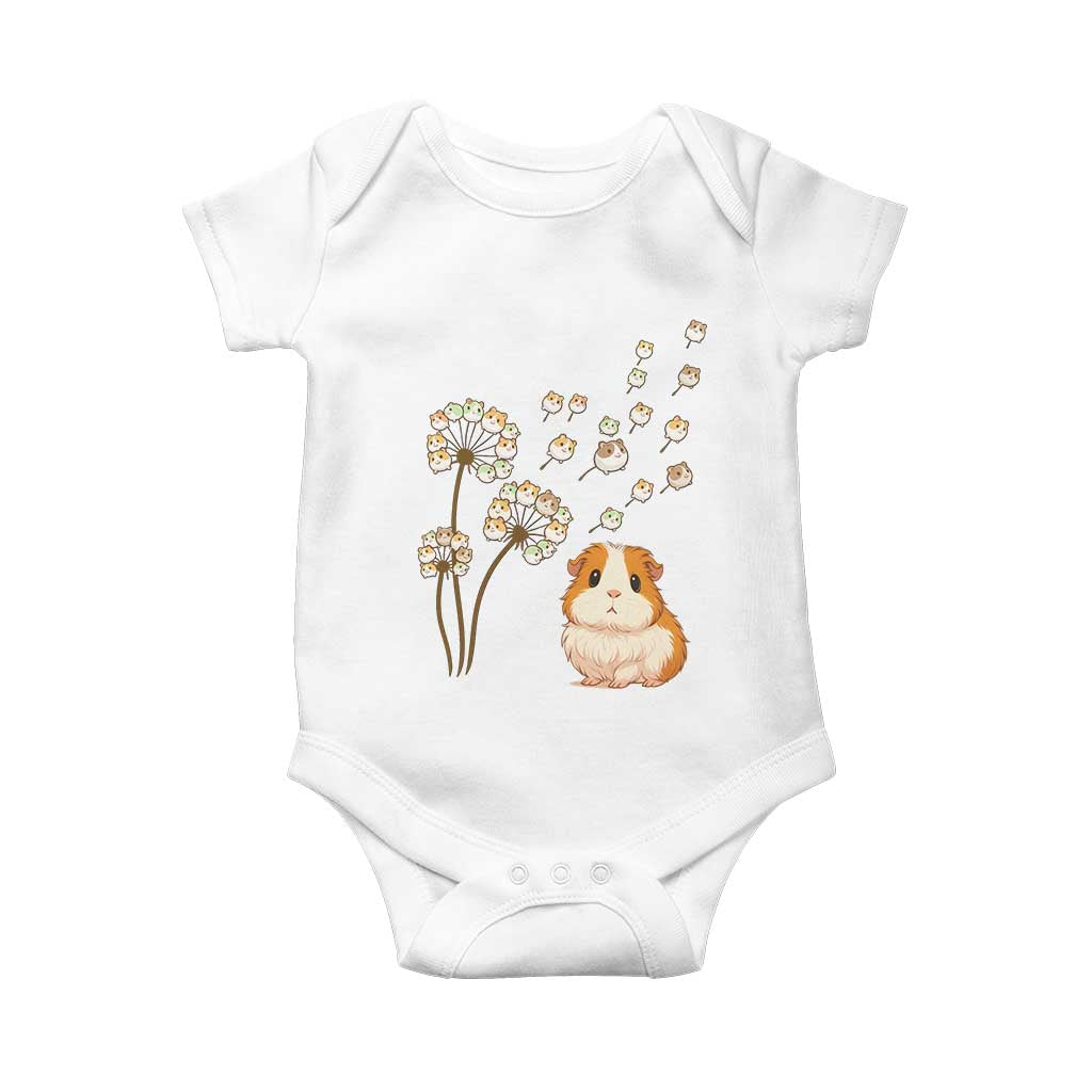 Flower Guinea Pig Dandelion Baby Onesie Funny Cavy Lover Gift - Wonder Print Shop