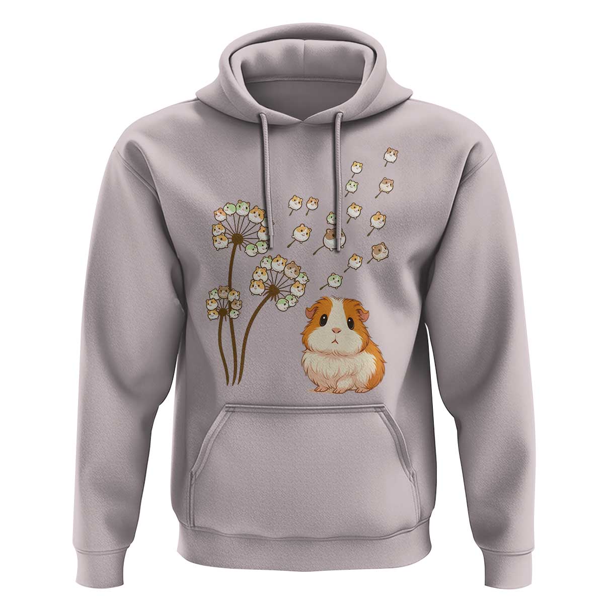 Flower Guinea Pig Dandelion Hoodie Funny Cavy Lover Gift - Wonder Print Shop